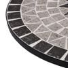 vidaXL Mosaic Bistro Table Grey 61cm Ceramic