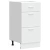vidaXL Bottom Cabinet Lyon White 40x46x81.5 cm Engineered Wood