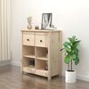 vidaXL Sideboard 70x35x80 cm Solid Wood Pine