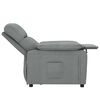 vidaXL Recliner Chair Dark Grey Fabric