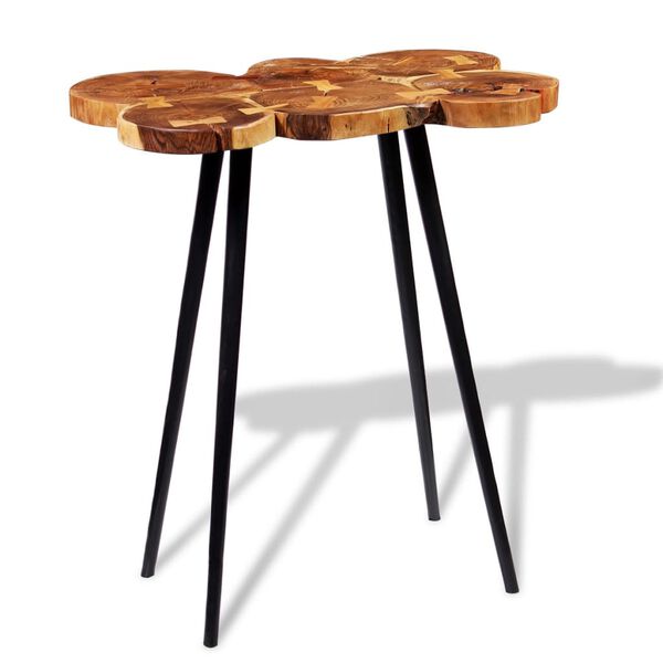 vidaXL Log Bar Table Solid Acacia Wood 90x60x110 cm