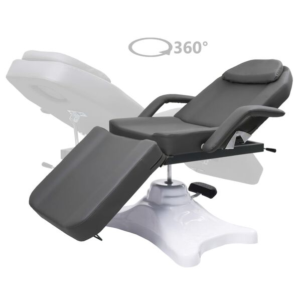 vidaXL Massage Table Grey 180x62x(86.5-118) cm