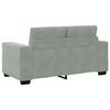 vidaXL Loveseat Sofa Light Grey 160x77x82 cm Velvet