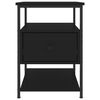 vidaXL Bedside Cabinets 2 pcs Black 40x42x56 cm Engineered Wood