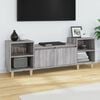 vidaXL TV Cabinet Grey Sonoma 160x35x55 cm Engineered Wood