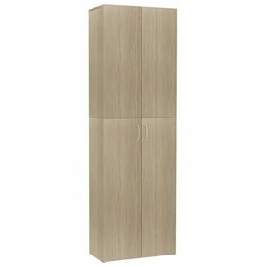 vidaXL Office Cabinet Sonoma Oak 60x32x190 cm Engineered Wood