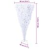 vidaXL Artificial Christmas Tree with Stand White 180 cm PVC and Steel