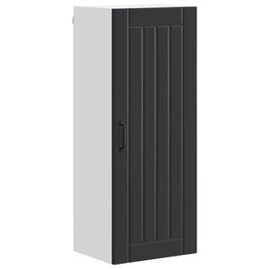 vidaXL Wall Cabinet LUCCA Black 40 x 31 x 100 cm Engineered Wood