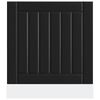 vidaXL Dishwasher Panel Lucca Black Engineered Wood