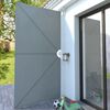 vidaXL Collapsible Terrace Side Awning Grey 400x200 cm