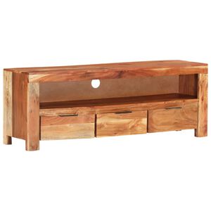 vidaXL TV Cabinet | Natural Wood | Solid Acacia Wood | Compact | TV Cabinet