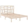 vidaXL Bed Frame without Mattress Solid Wood 135x190 cm Double