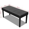 vidaXL Black High Quality Artificial Leather Bench