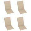 vidaXL Folding Garden Chairs 3 pcs with Cushions Solid Acacia Wood