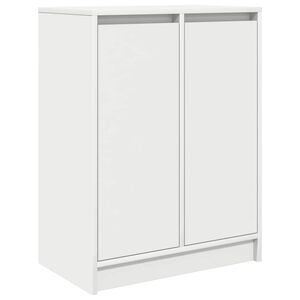 vidaXL Sideboard White 57x34x76 cm Engineered Wood