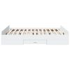 vidaXL Bed Frame with Drawers without Mattress White 150x200 cm King Size