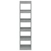vidaXL Book Cabinet/Room Divider Grey Sonoma 40x30x166 cm