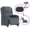 vidaXL Electric Massage Recliner Chair Dark Grey Velvet