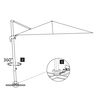 vidaXL Cantilever Garden Parasol with Aluminium Pole 400x300 cm Sand
