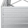 vidaXL Garden Raised Bed 320x80x77 cm Galvanized Steel Silver