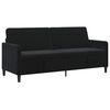 vidaXL Sofa with Storage Black 192 x 78 x 87 cm Polyester