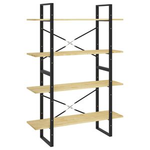 vidaXL 4-Tier Book Cabinet 100x30x140 cm Solid Wood Pine