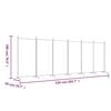 vidaXL 6-Panel Room Divider White 520x180 cm Fabric