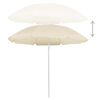 vidaXL Garden Parasol with Steel Pole Sand 180 cm