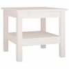 vidaXL Coffee Table | White | Solid Pine Wood | Compact | Storage | Coffee Table