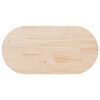 vidaXL Table Top 100x50x2.5 cm Solid Wood Pine Oval