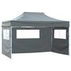 vidaXL Foldable Tent with 3 Walls 431x291x315 cm Anthracite