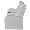 Artificial Leather Home Cinema Recliner Reclining Sofa 2-seat White