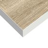 vidaXL Floating Wall Shelf Oak and White 80x23.5x3.8 cm MDF