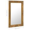 vidaXL Wall Mirror Baroque Style 50x80 cm Gold
