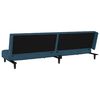 vidaXL 2-Seater Sofa Bed Dark Grey Velvet