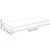 vidaXL Floating Wall Shelves 2 pcs High Gloss White 60x23.5x3.8 cm MDF