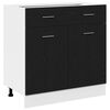 vidaXL Hanging Cabinet Black Oak 80 x 31 x 81.5 cm Engineered Wood