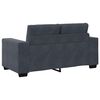 vidaXL 2 Piece Sofa Set with Cushions Dark Grey Velvet