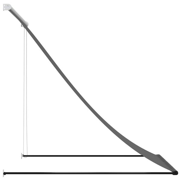vidaXL Retractable Awning Anthracite 100x150 cm Fabric and Steel