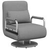 vidaXL Swivel Chair and Sofa Bed Light Grey Fabric