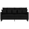 vidaXL 2-Seater Sofa Black 140 cm Fabric