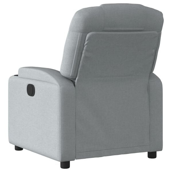 vidaXL Recliner Chair Light Grey Fabric