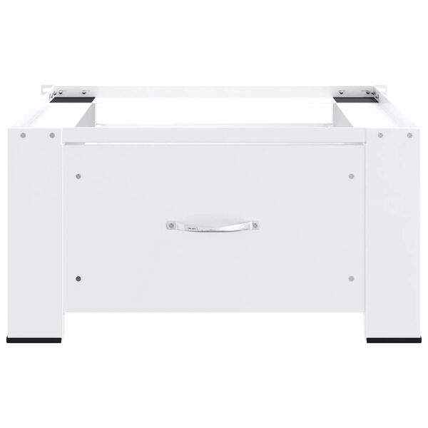 vidaXL Washing Machine Pedestal with Drawer White