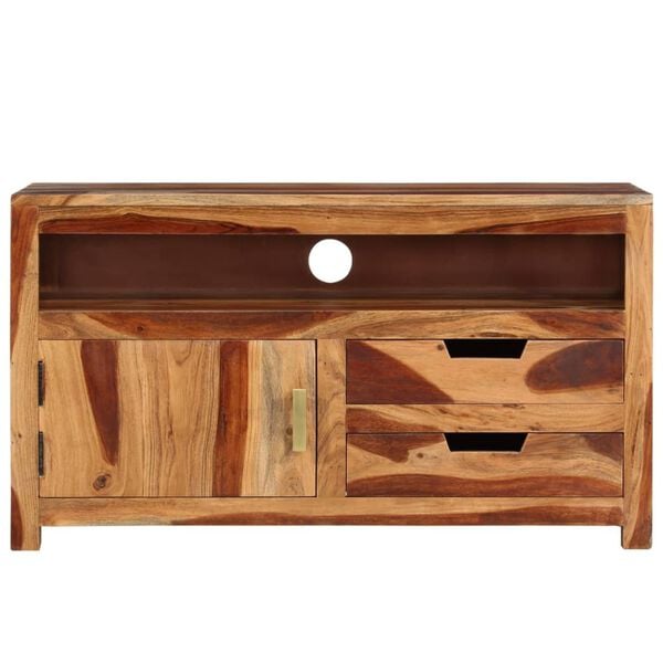vidaXL TV Cabinet 90x34.5x50 cm Solid Wood Acacia