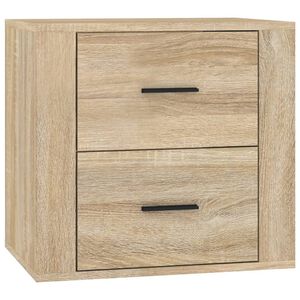 vidaXL Wall-mounted Bedside Cabinet Sonoma Oak 50x36x47 cm