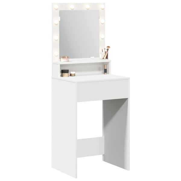vidaXL Dressing Table White 50 x 41 x 135 cm Engineered Wood