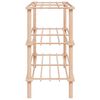 vidaXL 3-Tier Shoe Racks 2 pcs Solid Fir Wood