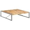 vidaXL Coffee Table 140x140x40 cm Rough Mango Wood