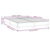 vidaXL Box Spring Bed Frame Black Double Fabric