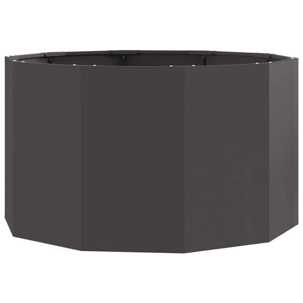 vidaXL Planter Black 90 x 90 x 50 cm Steel